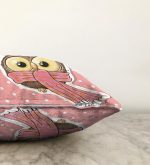 Baykuş Desenli Dijital Baskılı Dekoratif Raşel Kadife Yastık Kırlent Kılıfı Realhomes