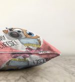 Sevimli Kediler Dijital Baskılı Dekoratif Raşel Kadife Yastık Kırlent Kılıfı Realhomes