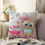 Sevimli Kediler Dijital Baskılı Dekoratif Raşel Kadife Yastık Kırlent Kılıfı Realhomes