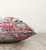 Sevimli Kediler Dijital Baskılı Dekoratif Raşel Kadife Yastık Kırlent Kılıfı Realhomes