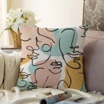 Realhomes Bohomian Rustic Özel Tasarım Dijital Baskılı Raşel Kadife Kırlent Kılıfı Realhomes