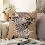 Realhomes Rustic House Dijital Baskılı Raşel Kadife Yastık Kırlent Kılıfı Realhomes