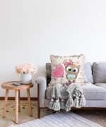 Realhomes Özel Tasarımlı Dijital Baskılı Çocuk Odası Raşel Kadife Yastık Kırlent Kılıfı Realhomes