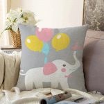 Realhomes Özel Tasarımlı Dijital Baskılı Çocuk Odası Raşel Kadife Yastık Kırlent Kılıfı Realhomes