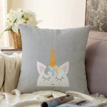 Realhomes Özel Tasarımlı Dijital Baskılı Çocuk Odası Raşel Kadife Yastık Kırlent Kılıfı Realhomes