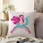 Realhomes Özel Tasarımlı Dijital Baskılı Çocuk Odası Raşel Kadife Yastık Kırlent Kılıfı Realhomes