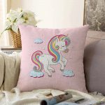 Realhomes Özel Tasarımlı Dijital Baskılı Çocuk Odası Raşel Kadife Yastık Kırlent Kılıfı Realhomes