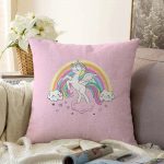 Realhomes Özel Tasarımlı Dijital Baskılı Çocuk Odası Raşel Kadife Yastık Kırlent Kılıfı Realhomes