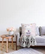 Unicorn Özerl Tasarımlı At Motifli Çocuk Odası Raşel Kadife Yastık Kırlent Kılıfı Realhomes