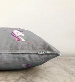 - Sonil-K-4333-Gorsel3 - Realhomes  Gri Zeminde Magic Unicorn Tasarımlı Çocuk Odası Raşel Kadife Yastık Kırlent Kılıfı Realhomes