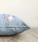 - Sonil-K-4334m-Gorsel3 - Realhomes Mavi Zeminde Unicorn Sevimli At Çocuk Odası Raşel Kadife Yastık Kırlent Kılıfı Realhomes