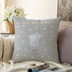 Realhomes Özel Tasarımlı Dijital Baskılı Çocuk Odası Raşel Kadife Yastık Kırlent Kılıfı Realhomes