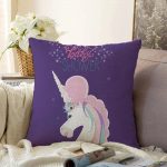 Baby Shower Unicorn At Tasarımlı Çocuk Odası Raşel Kadife Yastık Kırlent Kılıfı Realhomes