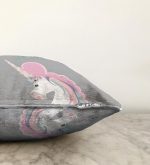 Baby Shower Unicorn At Tasarımlı Çocuk Odası Raşel Kadife Yastık Kırlent Kılıfı Realhomes