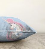 Baby Shower Unicorn At Tasarımlı Çocuk Odası Raşel Kadife Yastık Kırlent Kılıfı Realhomes