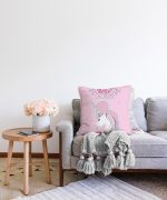 Baby Shower Unicorn At Tasarımlı Çocuk Odası Raşel Kadife Yastık Kırlent Kılıfı Realhomes