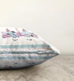 Beyaz Zeminde Baby Shower Özel Tasarım Çocuk Odası Raşel Kadife Yastık Kırlent Kılıfı Realhomes