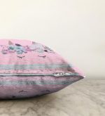 Pembe Zeminde Baby Shower Özel Tasarım Çocuk Odası Raşel Kadife Yastık Kırlent Kılıfı Realhomes