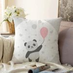 Realhomes Özel Tasarımlı Dijital Baskılı Çocuk Odası Raşel Kadife Yastık Kırlent Kılıfı Realhomes