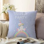 Realhomes Özel Tasarımlı Dijital Baskılı Çocuk Odası Raşel Kadife Yastık Kırlent Kılıfı Realhomes