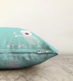 Yeşil Zeminde Ayıcık Bebek Odası Raşel Kadife Yastık Kırlent Kılıfı Realhomes