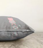 Gri Zeminde Deniz ve Ayıcık Desenli Bebek Odası Raşel Kadife Yastık Kırlent Kılıfı Realhomes