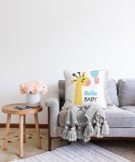 Realhomes Özel Tasarımlı Dijital Baskılı Çocuk Odası Raşel Kadife Yastık Kırlent Kılıfı Realhomes