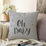 Realhomes Özel Tasarımlı Dijital Baskılı Çocuk Odası Raşel Kadife Yastık Kırlent Kılıfı Realhomes