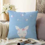 Realhomes Özel Tasarımlı Dijital Baskılı Çocuk Odası Raşel Kadife Yastık Kırlent Kılıfı Realhomes