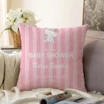 - Sonil-K-4528-Gorsel1 - Realhomes  Pembe Çizgili Fil Motifli Bebek Odası Raşel Kadife Yastık Kırlent Kılıfı Realhomes