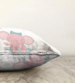 - Sonil-K-4530-Gorsel3 - Realhomes  Beyaz Zeminli I'm a Girl Tasarımlı Sevimli Fil Bebek Odası Raşel Kadife Yastık Kırlent Kılıfı Realhomes