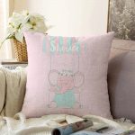 Realhomes Özel Tasarımlı Dijital Baskılı Çocuk Odası Raşel Kadife Yastık Kırlent Kılıfı Realhomes