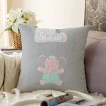 Realhomes Özel Tasarımlı Dijital Baskılı Çocuk Odası Raşel Kadife Yastık Kırlent Kılıfı Realhomes