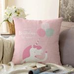 Realhomes Özel Tasarımlı Dijital Baskılı Çocuk Odası Raşel Kadife Yastık Kırlent Kılıfı Realhomes