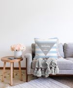 Happy Birthday To You Tasarımlı Dijital Baskılı Bebek Odası Raşel Kadife Yastık Kırlent Kılıfı Realhomes