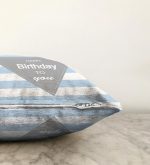 Happy Birthday To You Tasarımlı Dijital Baskılı Bebek Odası Raşel Kadife Yastık Kırlent Kılıfı Realhomes