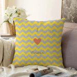 - Sonil-K-4592g-Gorsel1 - Realhomes  Sarı Gri Zigzaglı I Love Animal Desenli Çocuk Odası Raşel Kadife Yastık Kırlent Kılıfı Realhomes