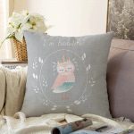 Realhomes Özel Tasarımlı Dijital Baskılı Çocuk Odası Raşel Kadife Yastık Kırlent Kılıfı Realhomes