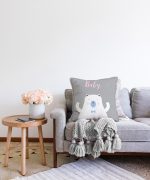 Realhomes Özel Tasarımlı Dijital Baskılı Çocuk Odası Raşel Kadife Yastık Kırlent Kılıfı Realhomes