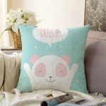 Realhomes Özel Tasarımlı Dijital Baskılı Çocuk Odası Raşel Kadife Yastık Kırlent Kılıfı Realhomes