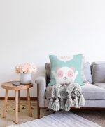 Realhomes Özel Tasarımlı Dijital Baskılı Çocuk Odası Raşel Kadife Yastık Kırlent Kılıfı Realhomes