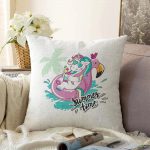 Realhomes Özel Tasarımlı Dijital Baskılı Çocuk Odası Raşel Kadife Yastık Kırlent Kılıfı Realhomes