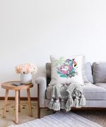 Realhomes Özel Tasarımlı Dijital Baskılı Çocuk Odası Raşel Kadife Yastık Kırlent Kılıfı Realhomes