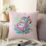 Realhomes Özel Tasarımlı Dijital Baskılı Çocuk Odası Raşel Kadife Yastık Kırlent Kılıfı Realhomes