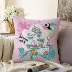 Realhomes Özel Tasarımlı Dijital Baskılı Çocuk Odası Raşel Kadife Yastık Kırlent Kılıfı Realhomes
