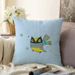 - Sonil-K-4703-Gorsel1 - Realhomes  Realhomes Özel Tasarımlı Dijital Baskılı Çocuk Odası Raşel Kadife Yastık Kırlent Kılıfı Realhomes