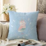 Realhomes Özel Tasarımlı Dijital Baskılı Çocuk Odası Raşel Kadife Yastık Kırlent Kılıfı Realhomes