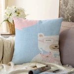 Realhomes Özel Tasarımlı Dijital Baskılı Çocuk Odası Raşel Kadife Yastık Kırlent Kılıfı Realhomes