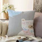 Realhomes Özel Tasarımlı Dijital Baskılı Çocuk Odası Raşel Kadife Yastık Kırlent Kılıfı Realhomes