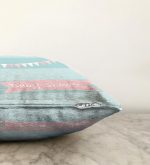 Yeşil Çizgili Baby Shower Çocuk Odası Raşel Kadife Yastık Kırlent Kılıfı Realhomes